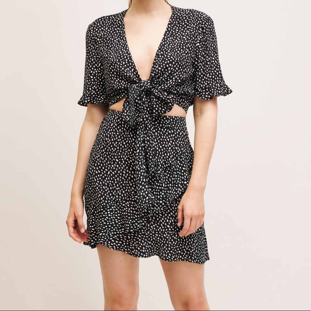 Dynamite polka dot skirt